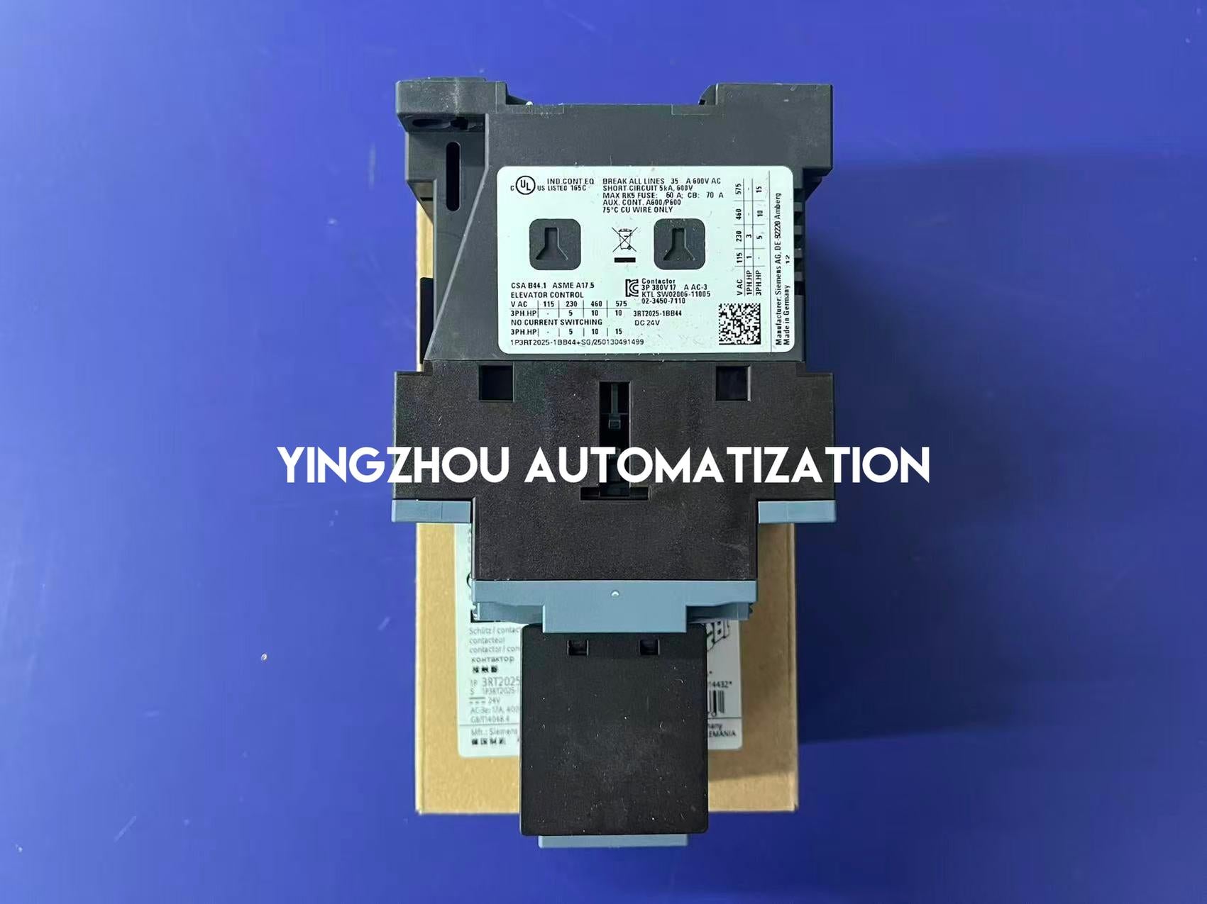 Siemens 3RT2025-1BB44 SIRIUS Innovations Power Contactor | 3-Pole 7.5kW | 24V DC Coil | Brand New Original-YingZhou Automatization