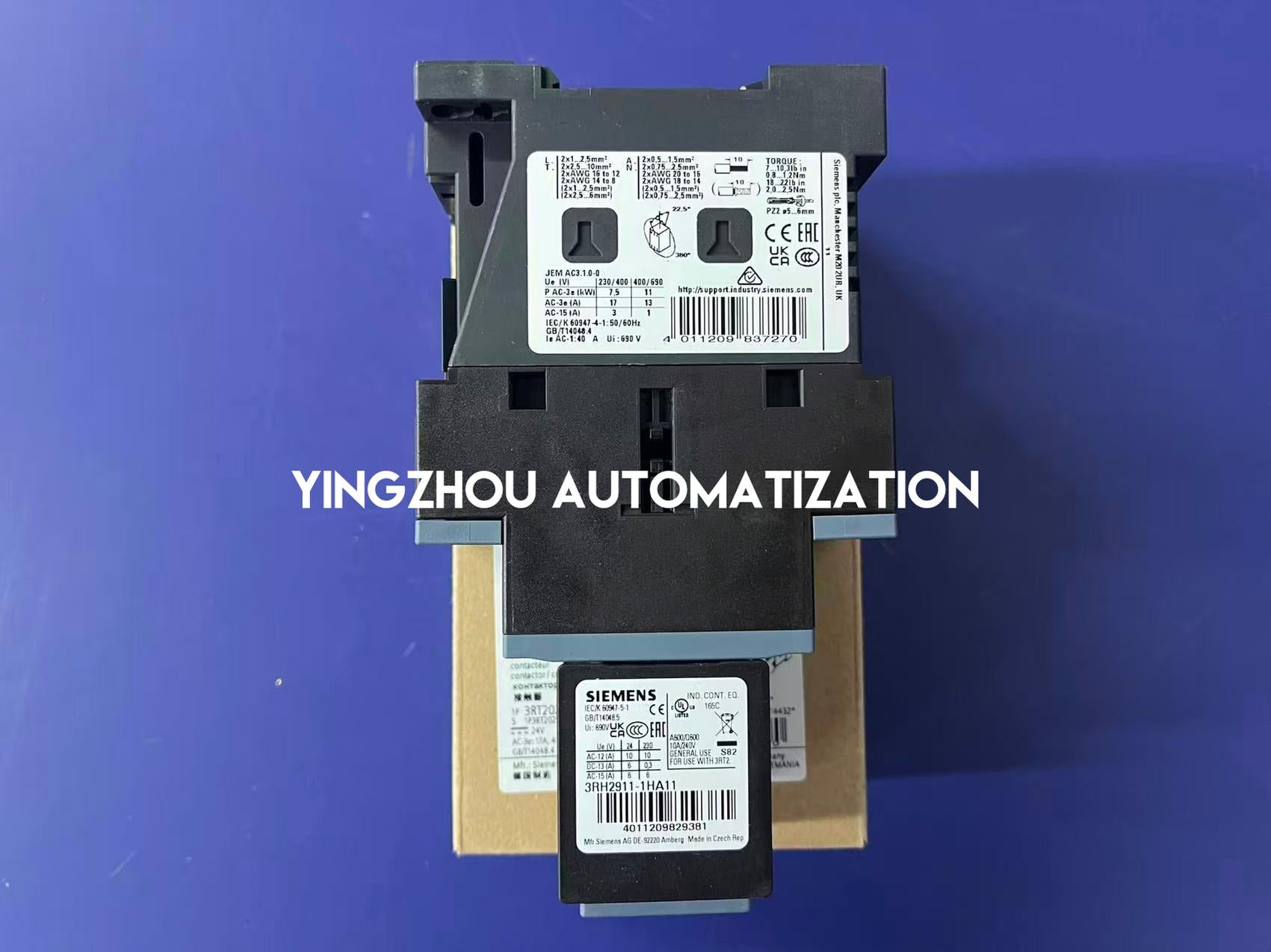 Siemens 3RT2025-1BB44 SIRIUS Innovations Power Contactor | 3-Pole 7.5kW | 24V DC Coil | Brand New Original-YingZhou Automatization