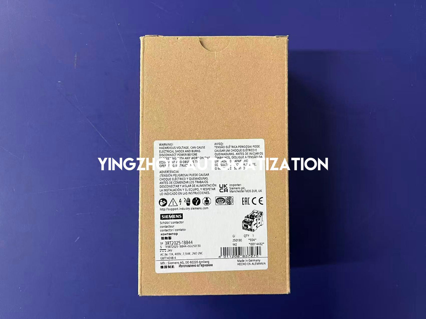 Siemens 3RT2025-1BB44 SIRIUS Innovations Power Contactor | 3-Pole 7.5kW | 24V DC Coil | Brand New Original-YingZhou Automatization
