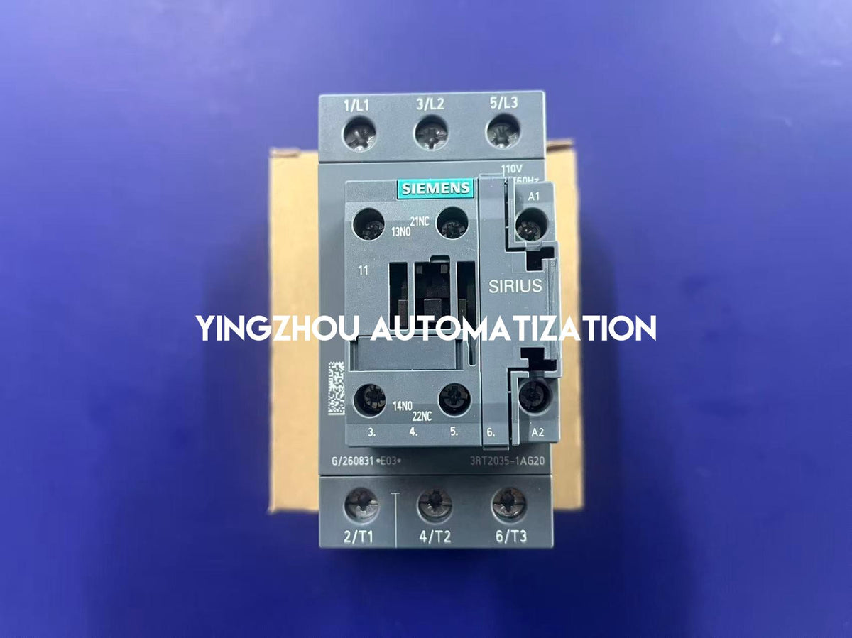 Siemens 3RT2035-1AG20 SIRIUS 41A 110V AC Contactor 3-Pole-YingZhou Automatization