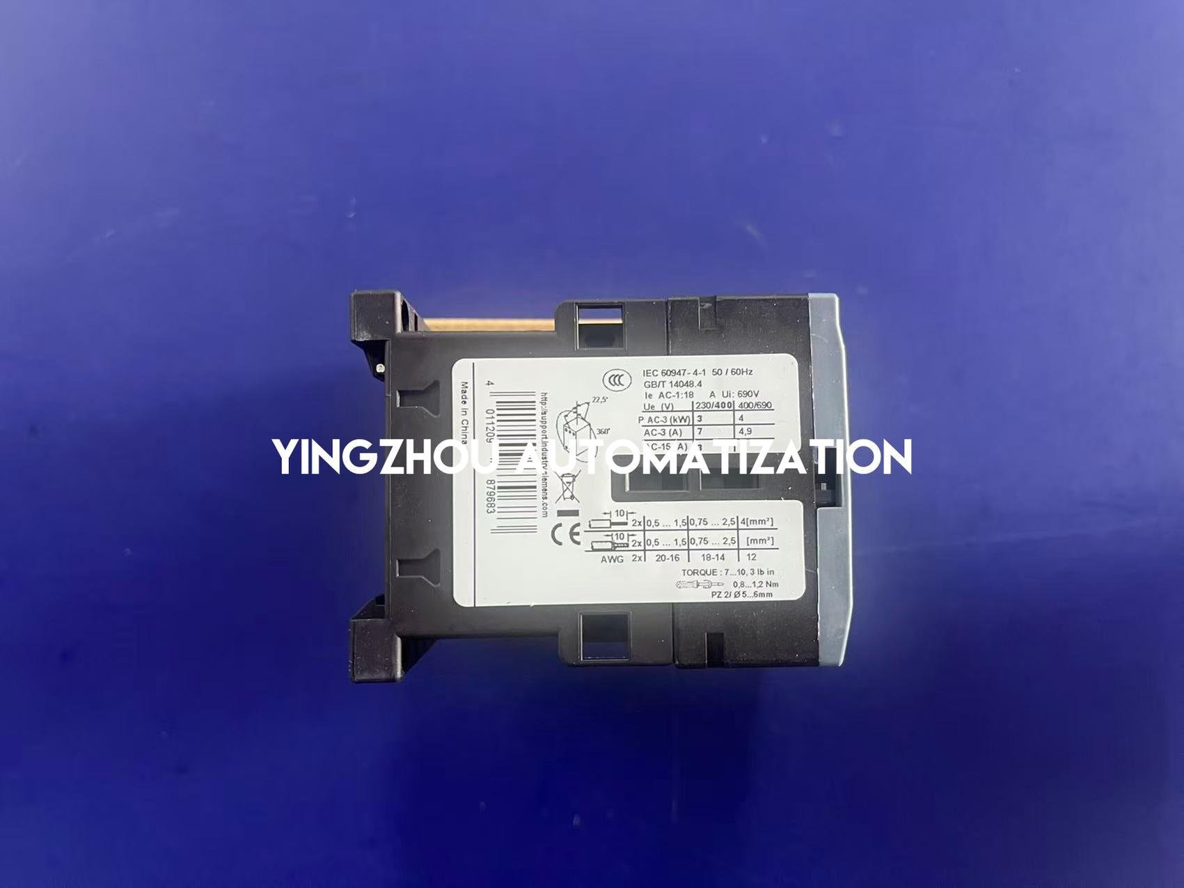 Siemens 3RT6015-1AF01 Power Contactor | SIRIUS Series | 7A AC-3 | 110V AC Coil | Brand New Original-YingZhou Automatization