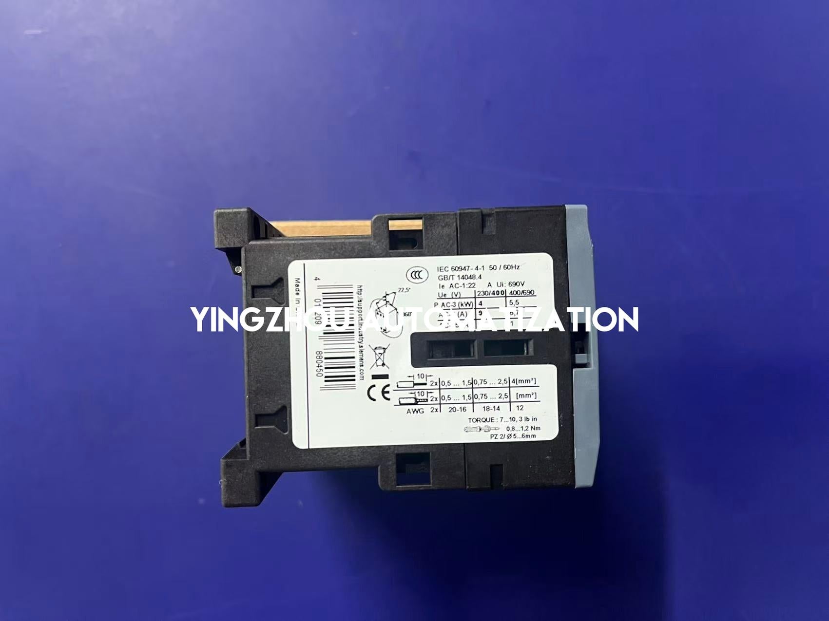 Siemens 3RT6016-1AP01 Power Contactor | SIRIUS Series | 9A AC-3 | 230V AC Coil | Brand New Original-YingZhou Automatization