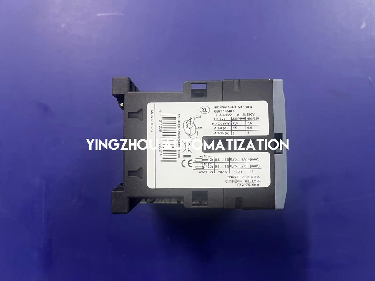 Siemens 3RT6018-1AF01 SIRIUS 16A 7.5kW 110V AC Contactor-YingZhou Automatization