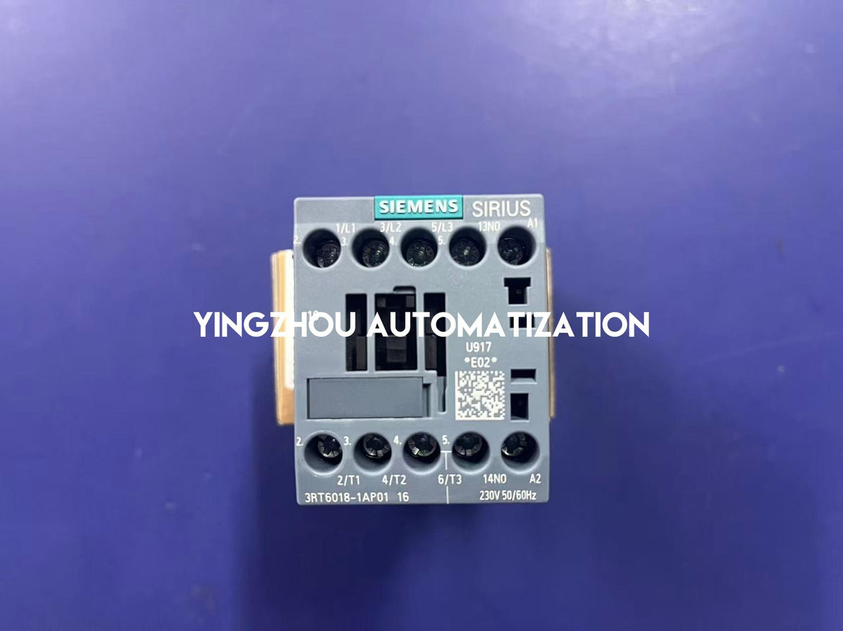 Siemens 3RT6018-1AP01 SIRIUS 3RT6 16A 7.5kW 3-Pole Contactor 230V AC Coil 1NO-YingZhou Automatization