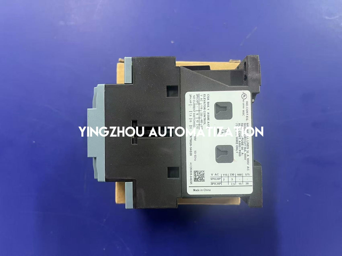 Siemens 3RT6026-1AG20 SIRIUS 25A 110V AC Contactor 3-Pole-YingZhou Automatization