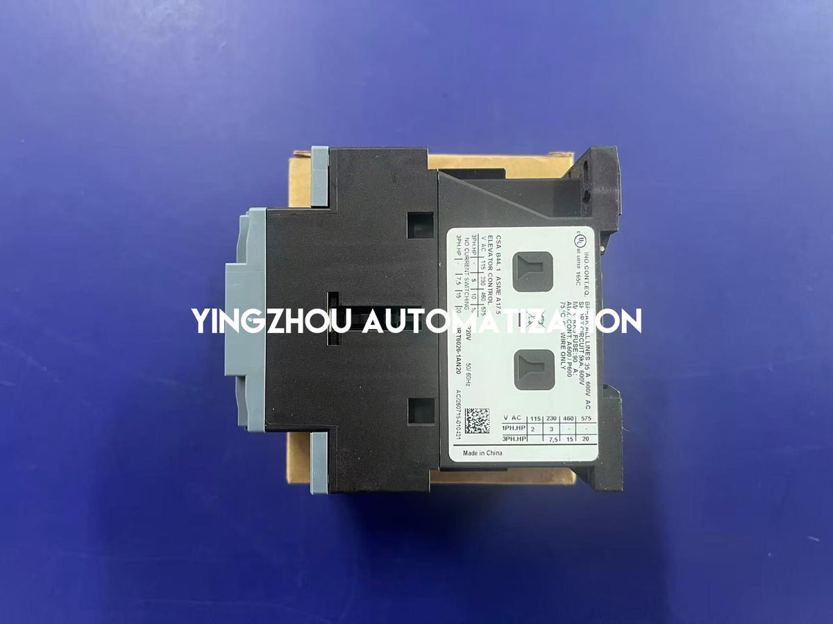 Siemens 3RT6026-1AN20 Contactor | SIRIUS 3-Pole 25A 230VAC Coil AC Contactor | Brand New Original-YingZhou Automatization