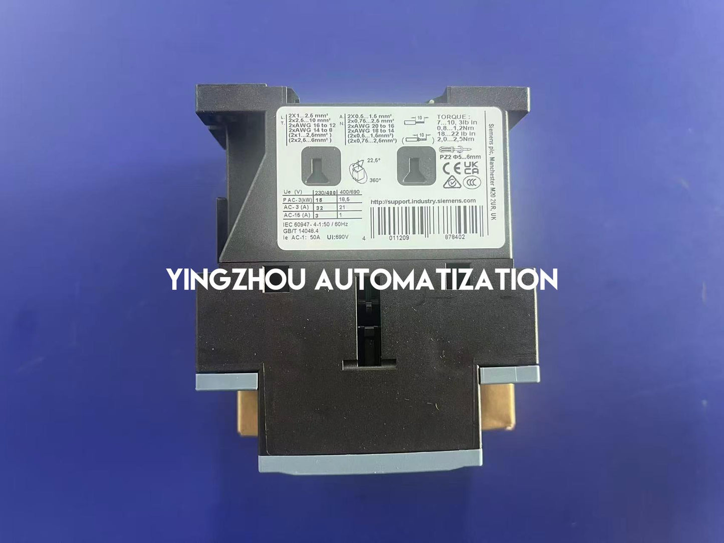 Siemens 3RT6027-1AG20 Power Contactor | SIRIUS Series | 32A AC-3 | 110V AC Coil | Brand New Original-YingZhou Automatization