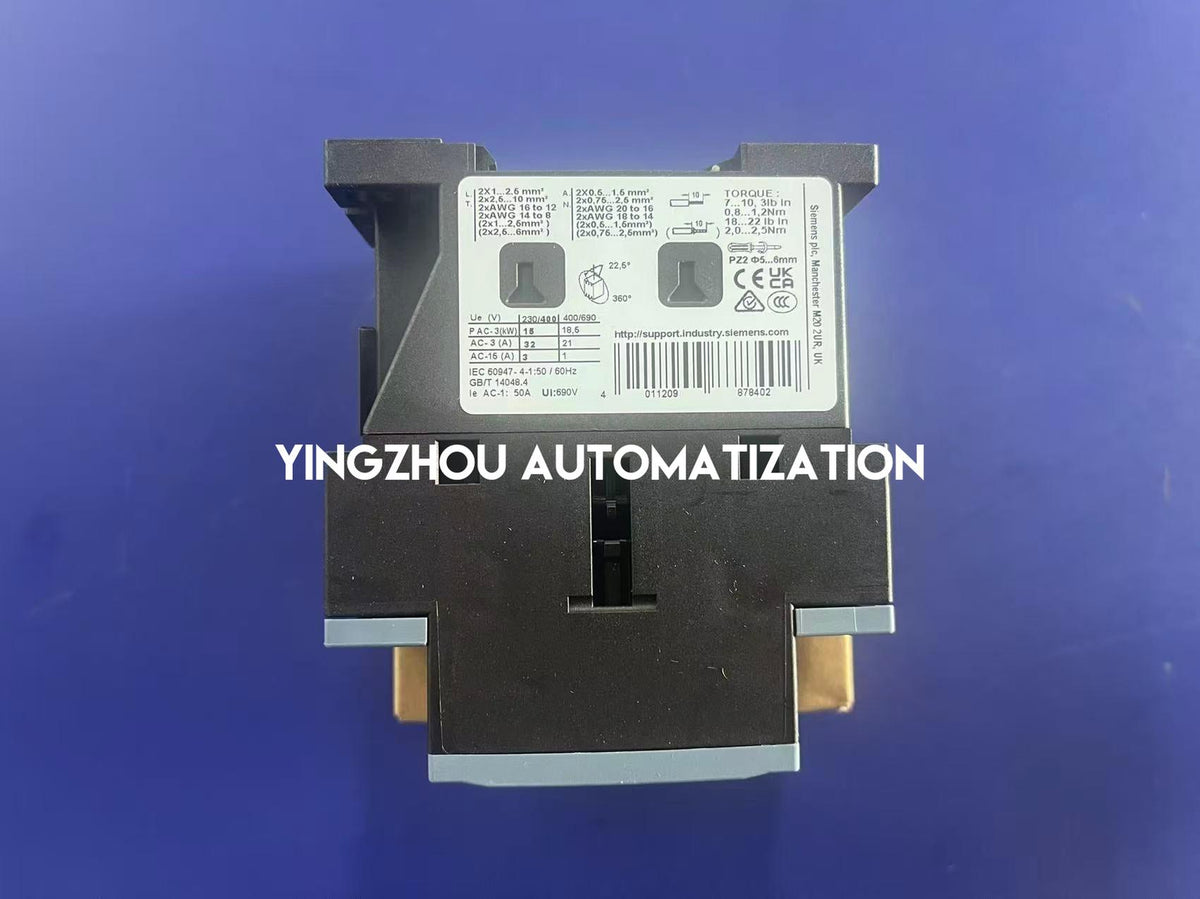Siemens 3RT6027-1AG20 SIRIUS 32A 15kW 110V AC Contactor-YingZhou Automatization