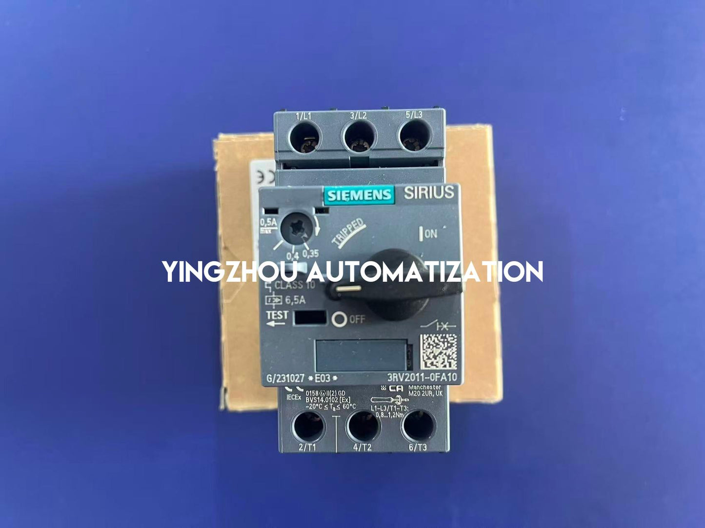 Siemens 3RV2011-0FA10 SIRIUS Motor Starter Circuit Breaker | 1.8 - 2.5A | Size S00 | Brand New Original-YingZhou Automatization