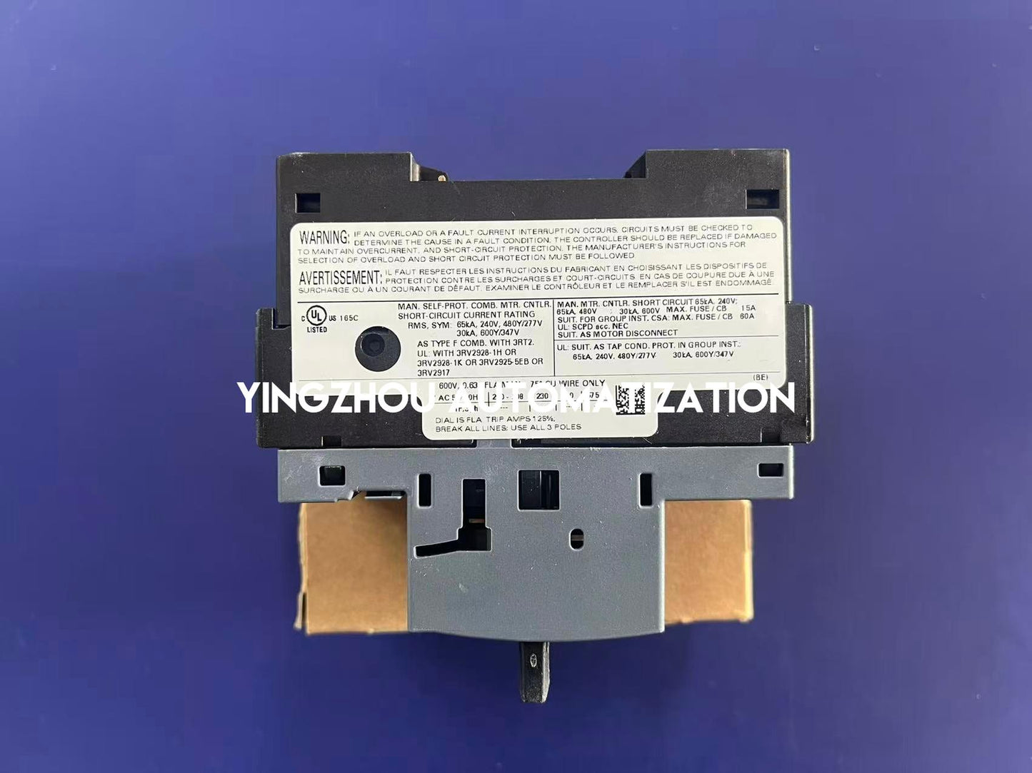 Siemens 3RV2011-0GA10 SIRIUS Motor Starter Protector | 0.45A - 0.63A | Size S00 | Class 10-YingZhou Automatization