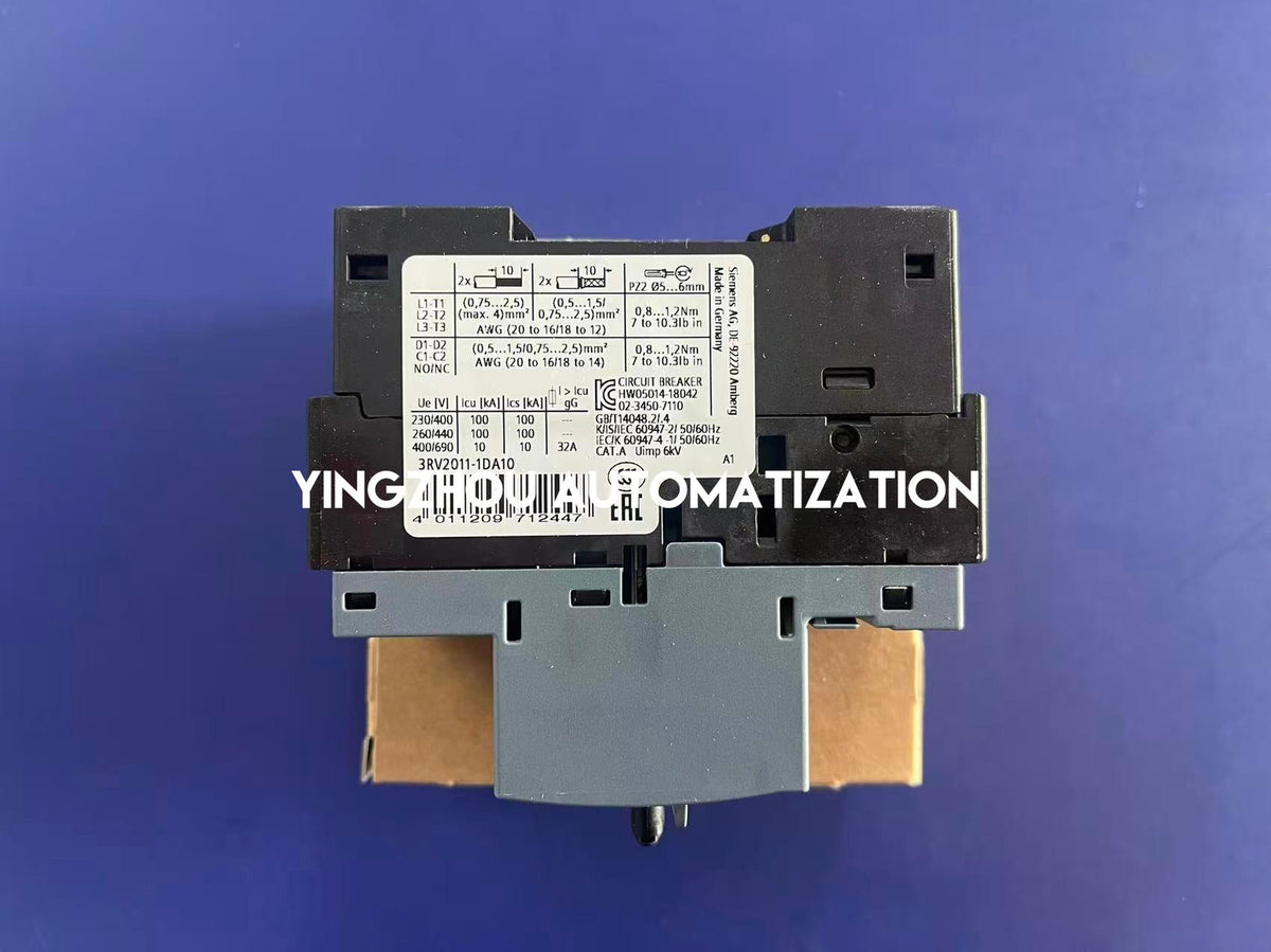 Siemens 3RV2011-1DA10 SIRIUS 2.2-3.2A Motor Protection Circuit Breaker-YingZhou Automatization