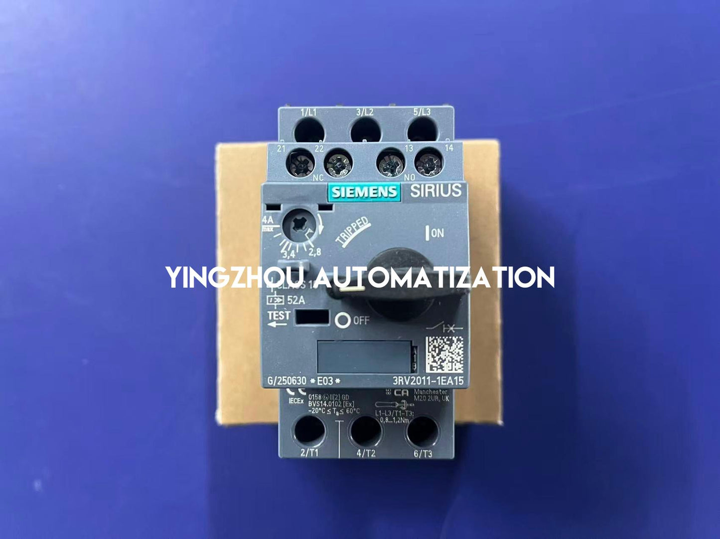 Siemens 3RV2011-1EA15 SIRIUS Motor Starter Protector | 0.28–0.4A, Size S00, Screw Terminal-YingZhou Automatization