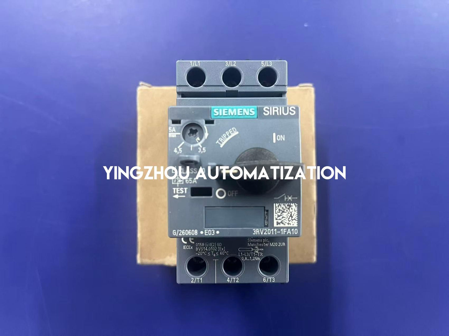 Siemens 3RV2011-1FA10 Circuit Breaker | SIRIUS 3RV2 Motor Starter Protector Size S00 | Brand New Original-YingZhou Automatization