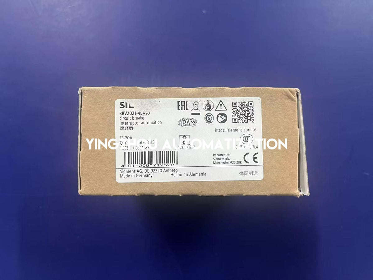 Siemens 3RV2021-4BA10 Circuit Breaker | SIRIUS 3RV2 Motor Starter Protector Size S0 | Brand New Original-YingZhou Automatization