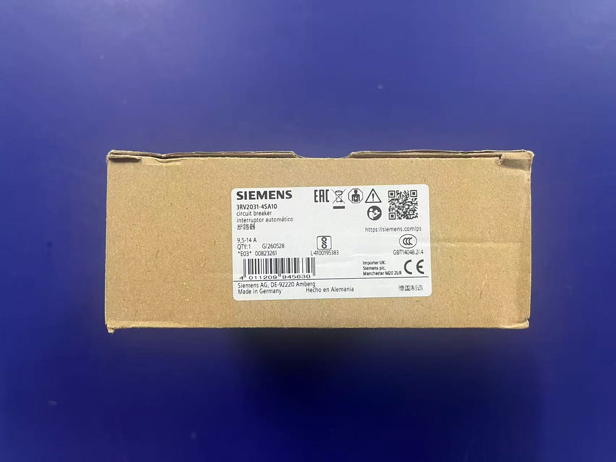 Siemens 3RV2031-4SA10 Circuit Breaker | SIRIUS 3RV2 Motor Starter Protector 3-Pole | Brand New Original-YingZhou Automatization