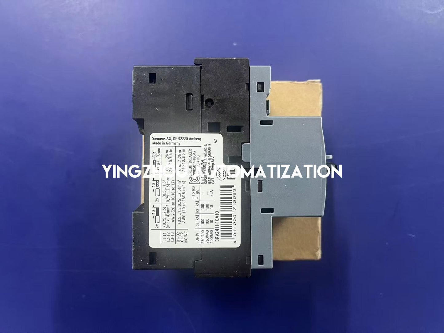 Siemens 3RV2411-1CA10 Circuit Breaker | SIRIUS 3RV2 Circuit Breaker for Transformer Protection Size S00 | Brand New Original-YingZhou Automatization
