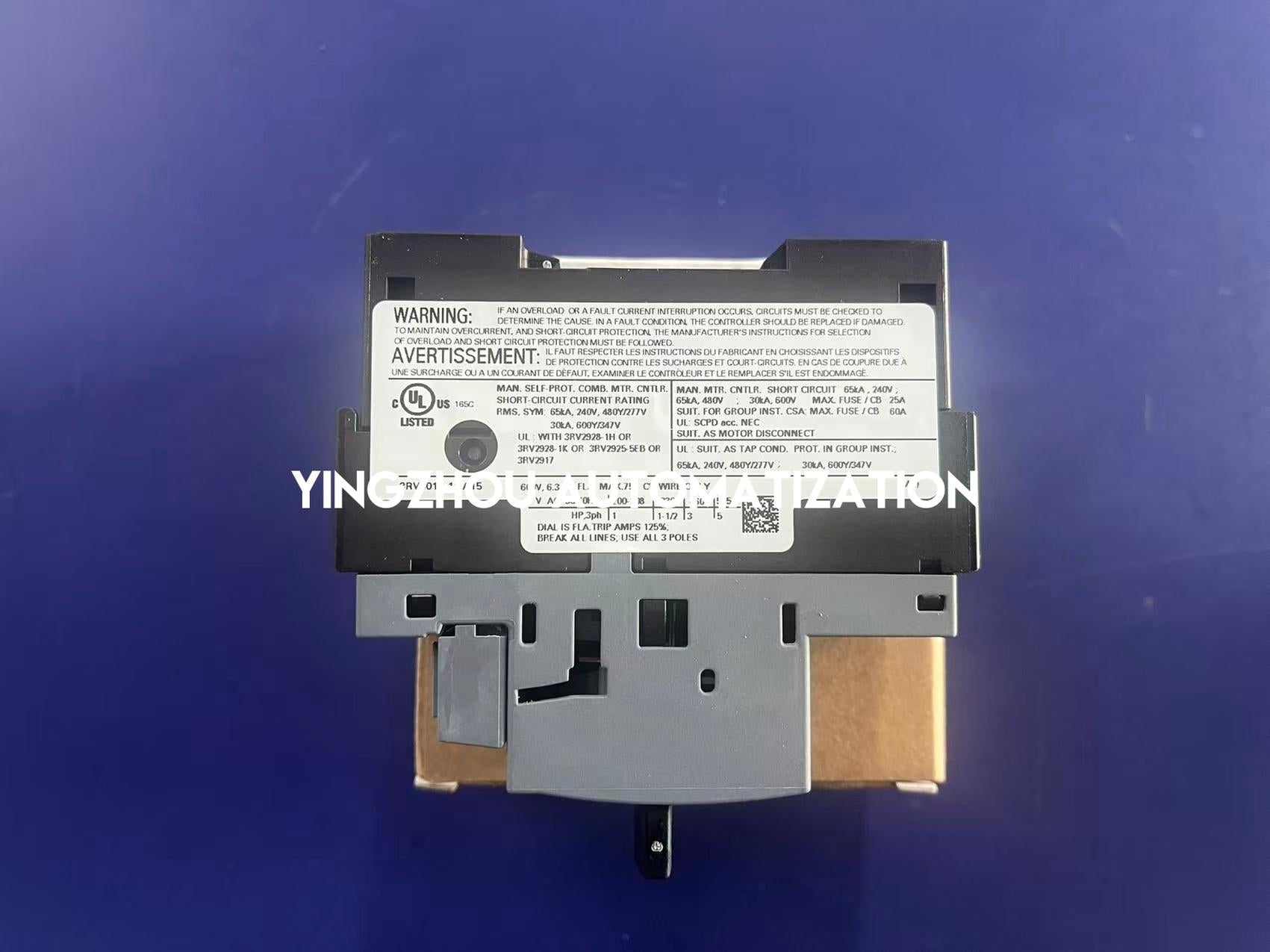 Siemens 3RV6011-1GA15 Circuit Breaker | SIRIUS 3RV6 Series | 6.3-10A Motor Starter | Brand New Original-YingZhou Automatization