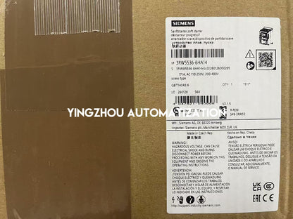 Siemens 3RW5536-6HA14 SIRIUS Soft Starter | 315A 200-600V | Screw Terminals | Brand New Original-YingZhou Automatization