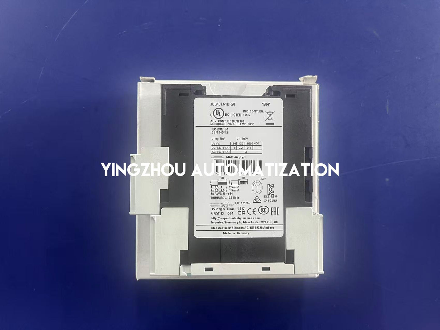 Siemens 3UG4513-1BR20 | SIRIUS Monitoring Relay | 3-Phase Line Voltage Monitor | 160-260V AC | Phase Sequence & Undervoltage Protection | 2 CO Contacts | Screw Terminals | Brand New Original-YingZhou Automatization