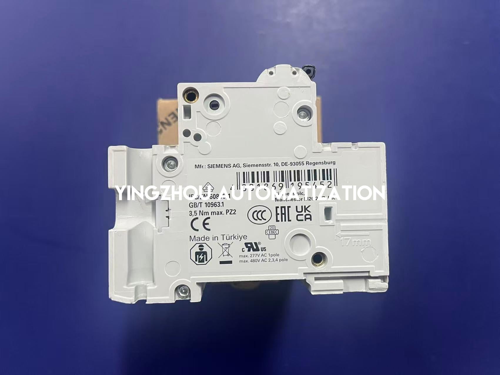 Siemens 5SP4391-7 Miniature Circuit Breaker | 5SP4 Series | 91A 3-Pole | 415V Industrial MCB | Brand New Original-YingZhou Automatization