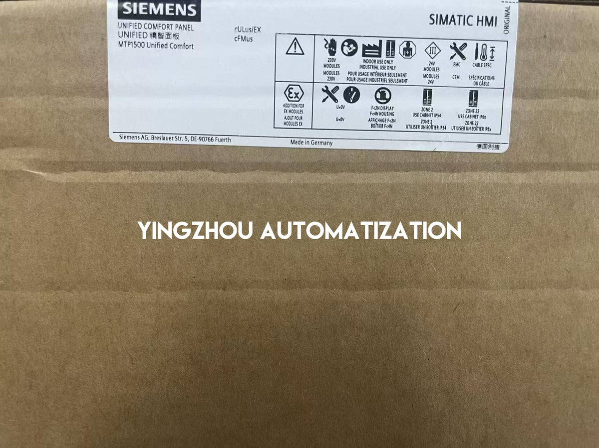 Siemens 6AV2128-3QB06-0AX1 MTP1500 Unified Comfort HMI 15.6"-YingZhou Automatization