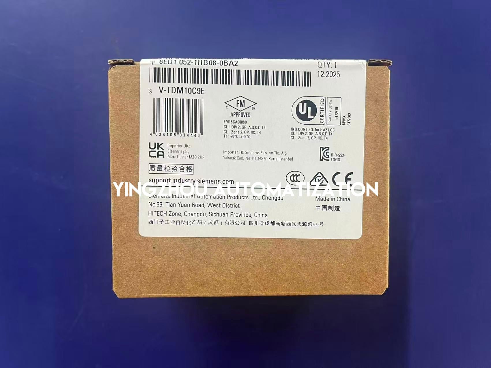 Siemens 6ED1052-1HB08-0BA2 LOGO! 12/24RCE Logic Module | 8 DI (4 AI) / 4 DO Relay | Display | Ethernet | Brand New Original-YingZhou Automatization