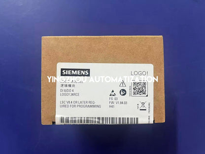 Siemens 6ED1052-1HB08-0BA2 LOGO! 12/24RCE Logic Module | 8 DI (4 AI) / 4 DO Relay | Display | Ethernet | Brand New Original-YingZhou Automatization