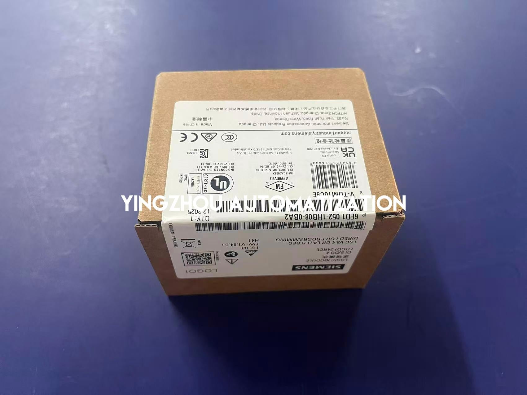 Siemens 6ED1052-1HB08-0BA2 LOGO! 12/24RCE Logic Module | 8 DI (4 AI) / 4 DO Relay | Display | Ethernet | Brand New Original-YingZhou Automatization