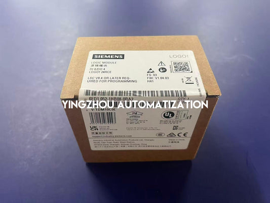 Siemens 6ED1052-1HB08-0BA2 LOGO! 12/24RCE Logic Module | 8 DI (4 AI) / 4 DO Relay | Display | Ethernet | Brand New Original-YingZhou Automatization