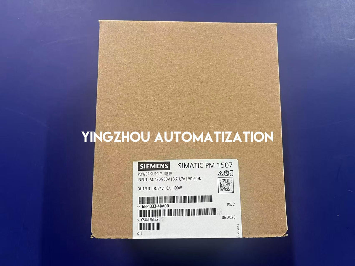 Siemens 6EP1333-4BA00 SIMATIC PM 1507 190W 24V DC 8A Power Supply Module 120/230V AC-YingZhou Automatization