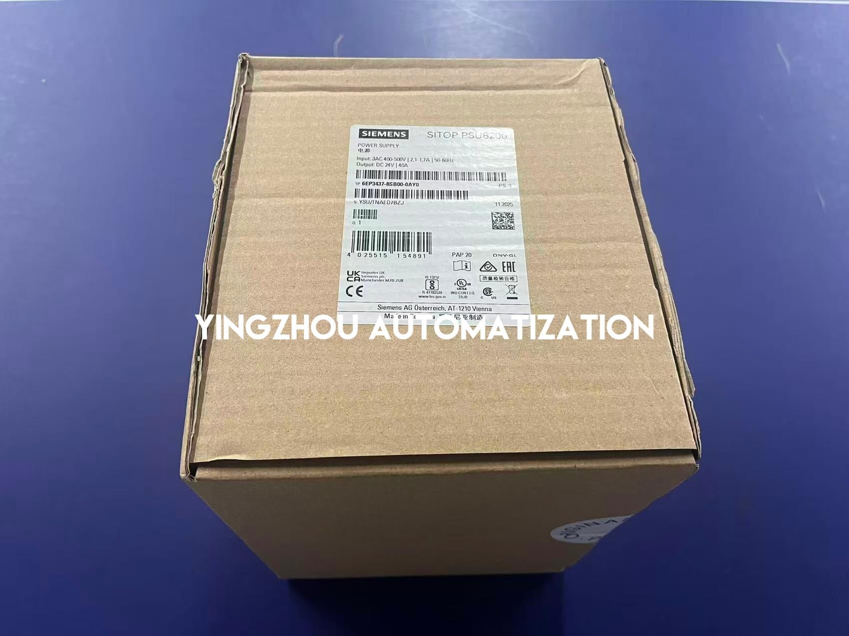 Siemens 6EP3437-8SB00-0AY0 SITOP PSU8200 Stabilized Power Supply | 24V / 40A | 3-Phase Input | Brand New Original-YingZhou Automatization