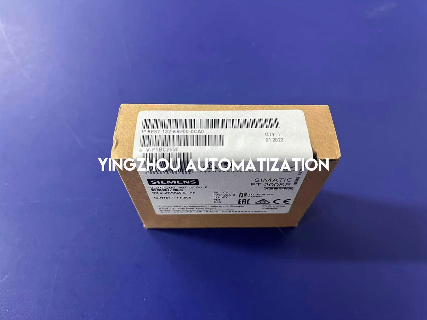 Siemens 6ES7132-6BF00-0CA0 SIMATIC ET 200SP Digital Output Module | DQ 8x24VDC/0.5A ST | Brand New Original-YingZhou Automatization