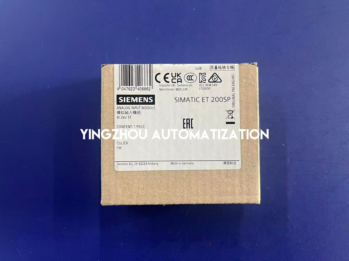 Siemens 6ES7134-6FB00-0BA1 SIMATIC ET 200SP Analog Input Module | AI 2xU/I 2-wire ST | Brand New Original-YingZhou Automatization