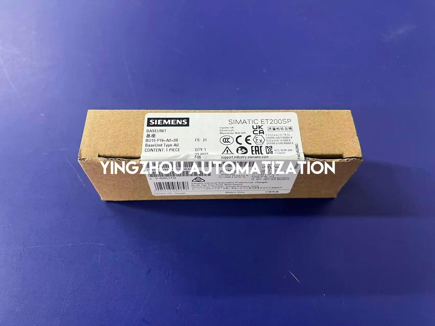 Siemens 6ES7193-6BP00-0BA0 SIMATIC ET 200SP BaseUnit BU15-P16+B0+2B | Brand New Original-YingZhou Automatization