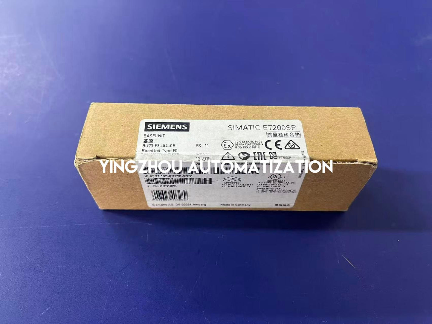 Siemens 6ES7193-6BP20-0BF0 SIMATIC ET 200SP BaseUnit BU type U0 | Brand New Original-YingZhou Automatization