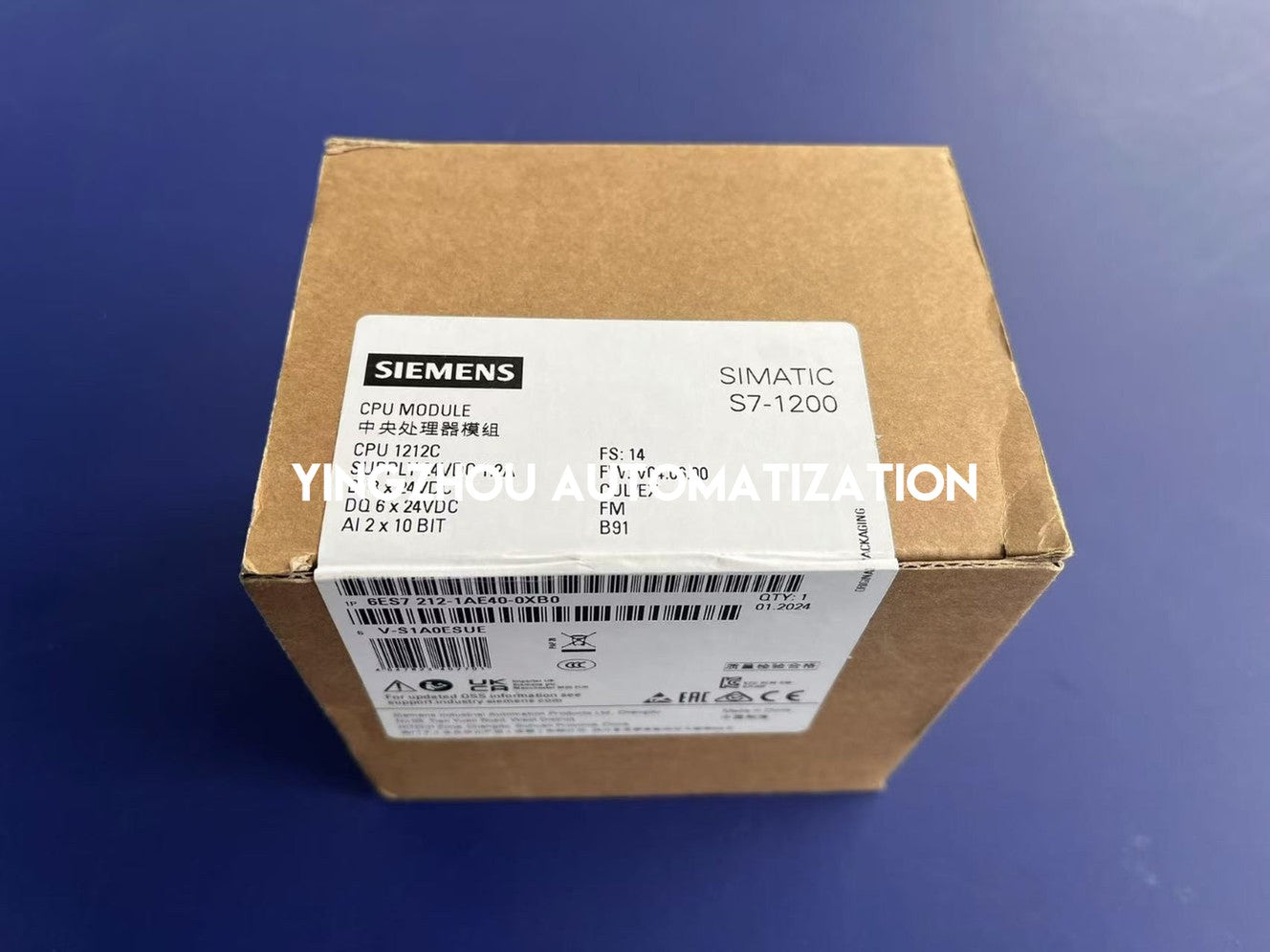 Siemens 6ES7212-1AE40-0XB0 SIMATIC S7-1200 CPU 1212C Compact PLC | DC/DC/DC | Brand New Original-YingZhou Automatization