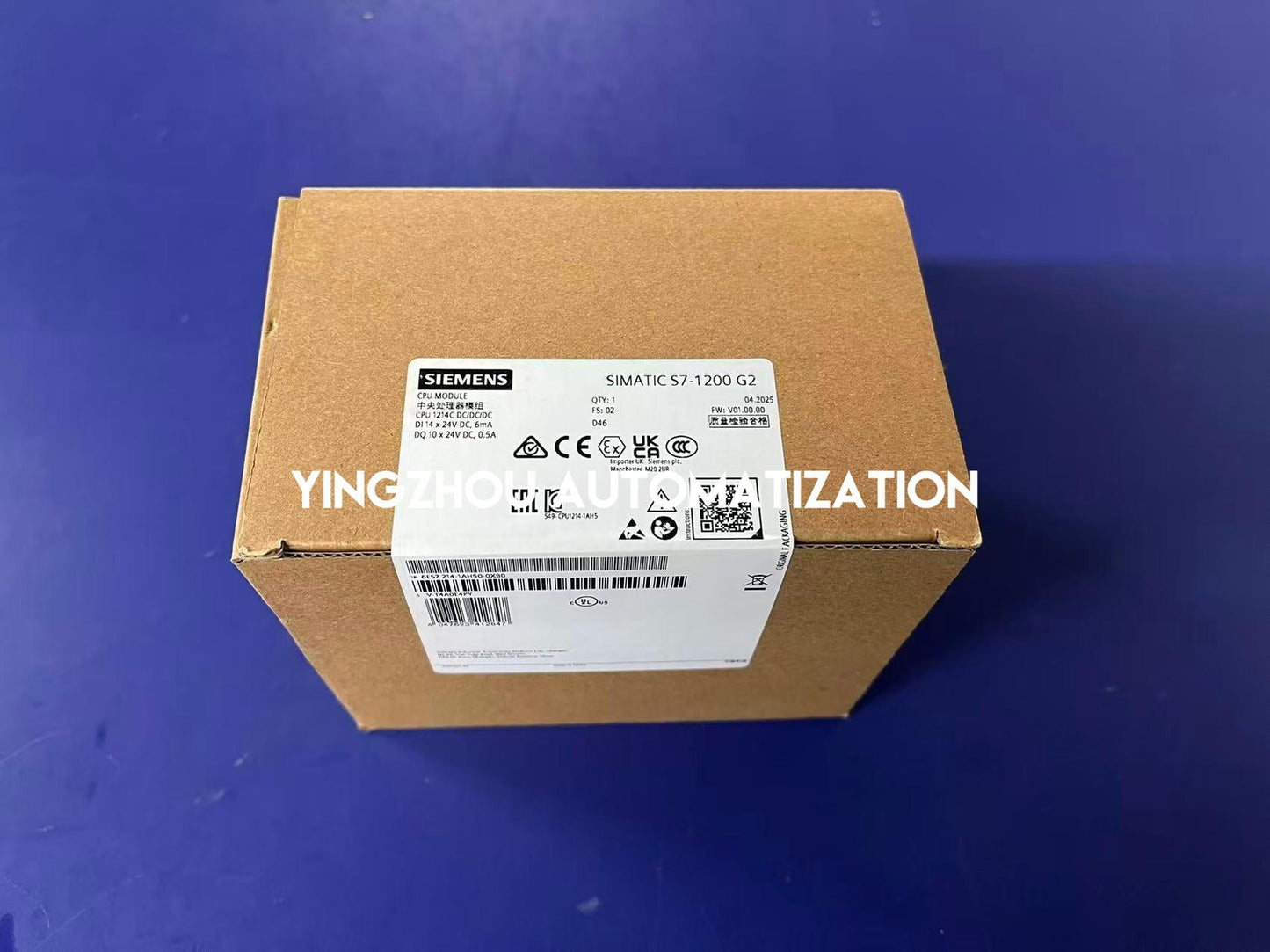 Siemens 6ES7214-1AH50-0XB0 | SIMATIC S7-1200 CPU 1214C | DC/DC/DC 14DI 10DO 2AI | Programmable Logic Controller | Brand New Original-YingZhou Automatization
