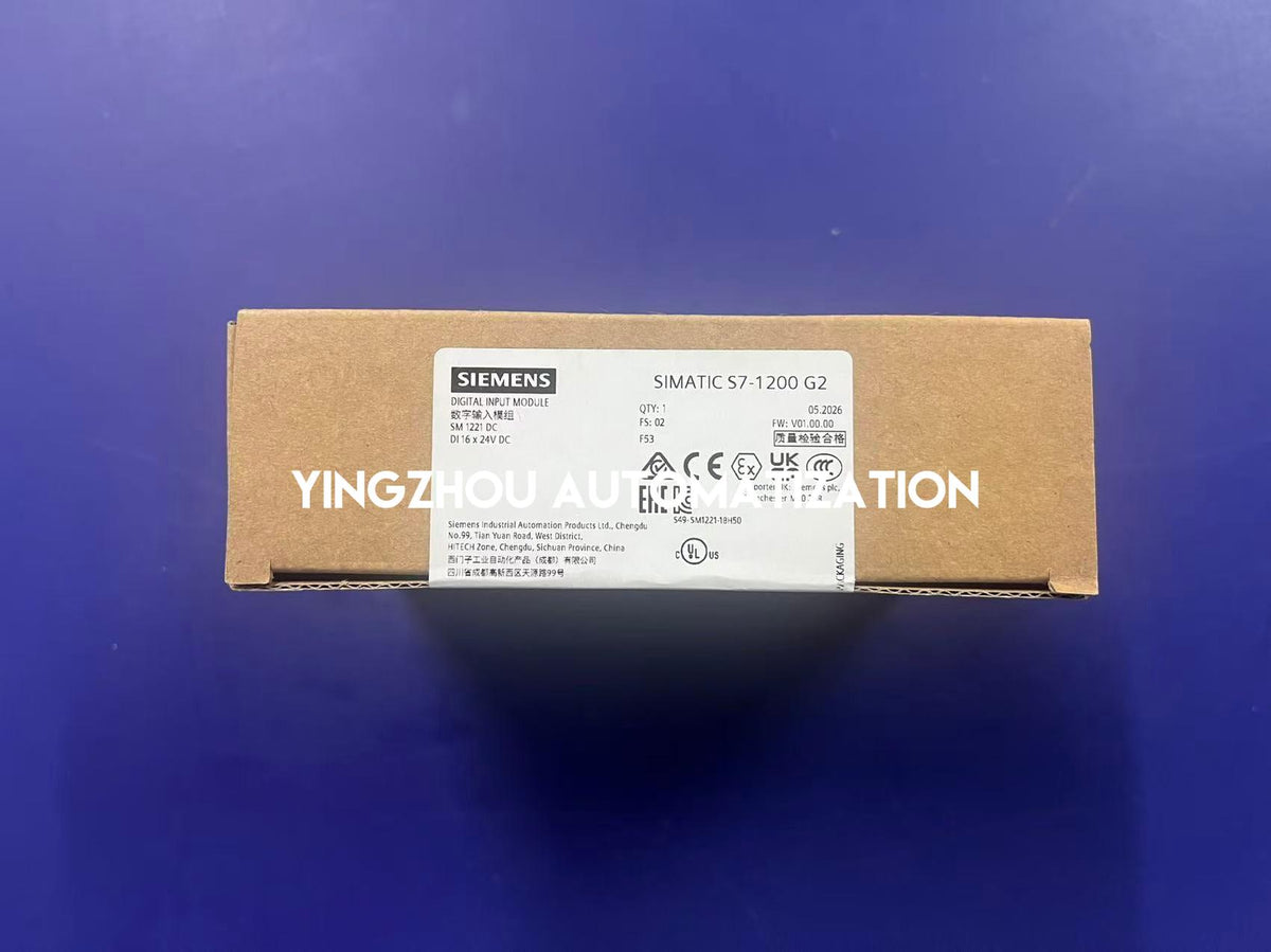 Siemens 6ES7221-1BH50-0XB0 SIMATIC S7-1200 G2 SM 1221 16-Channel 24V DC Digital Input Module-YingZhou Automatization
