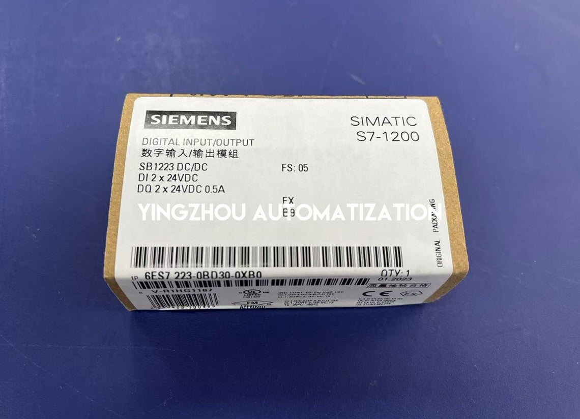 Siemens 6ES7223-0BD30-0XB0 SIMATIC S7-1200 SM 1223 Digital Signal Module | 2 DI / 2 DO (Relay) | Brand New Original-YingZhou Automatization