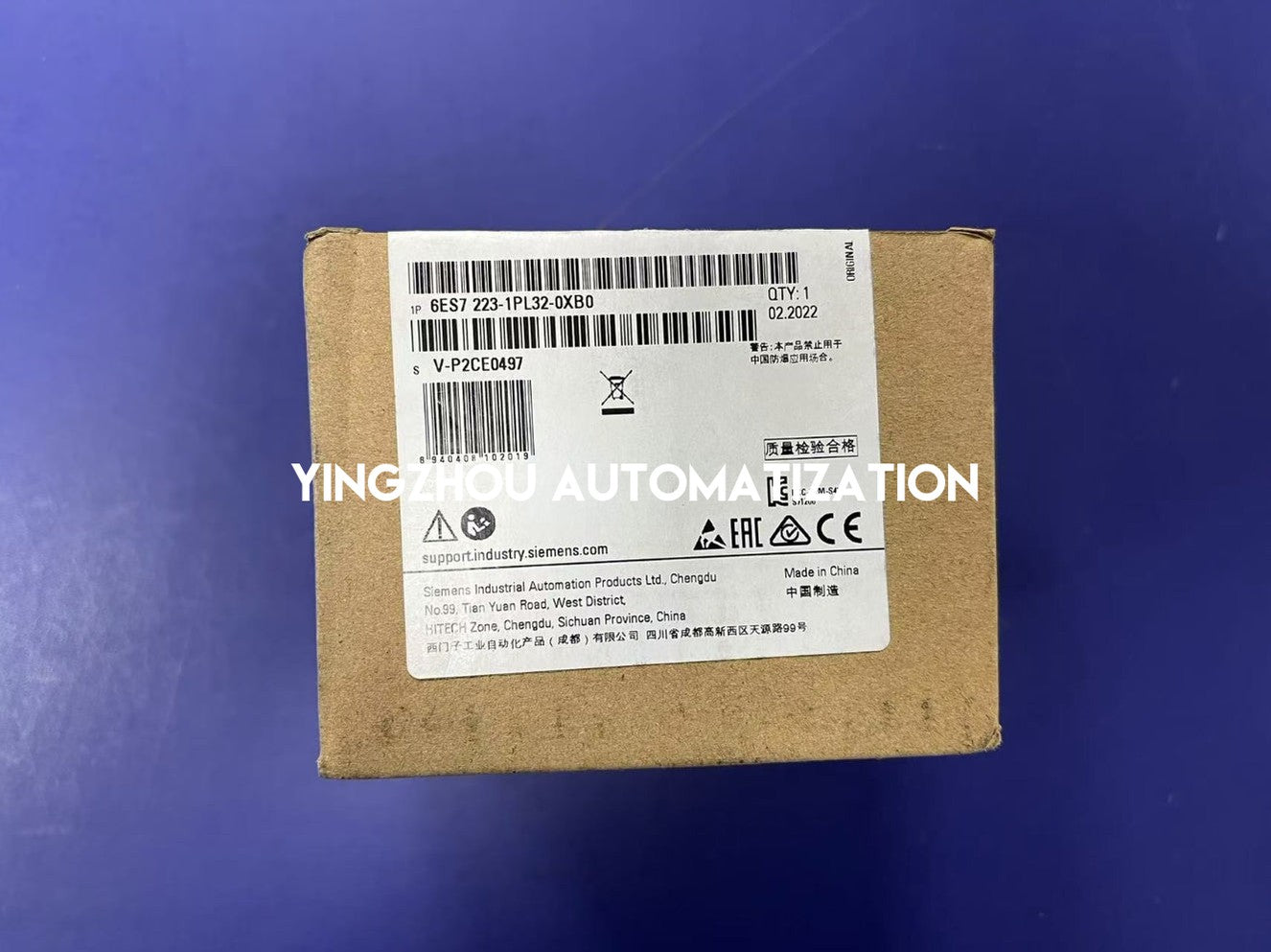 Siemens 6ES7223-1PL32-0XB0 SIMATIC S7-1200 SM 1223 Digital Signal Module | 8 DI (24V DC) / 8 DO (Relay) | Brand New Original-YingZhou Automatization