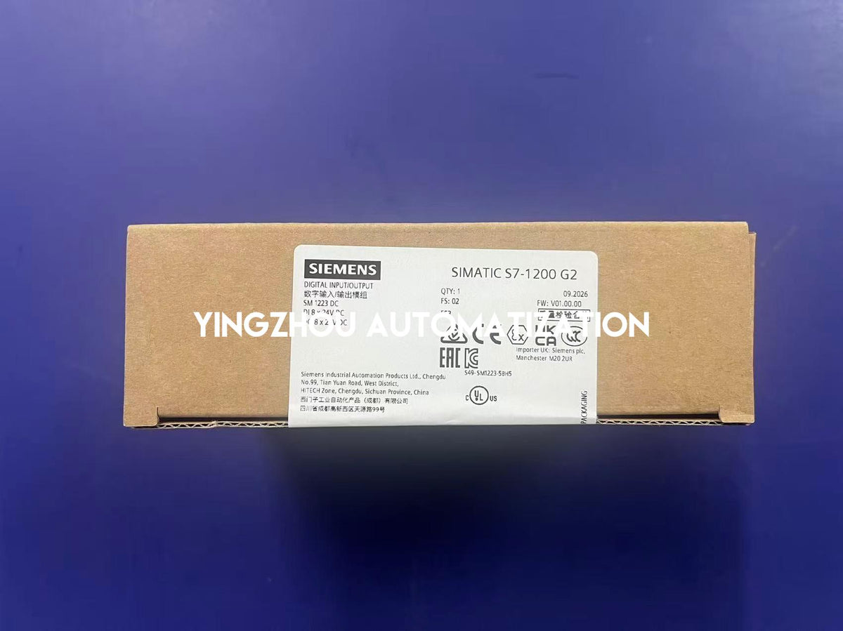 Siemens 6ES7223-5BH50-0XB0 SIMATIC S7-1200 G2 SM 1223 8DI/8DO 24V DC Digital I/O Module-YingZhou Automatization