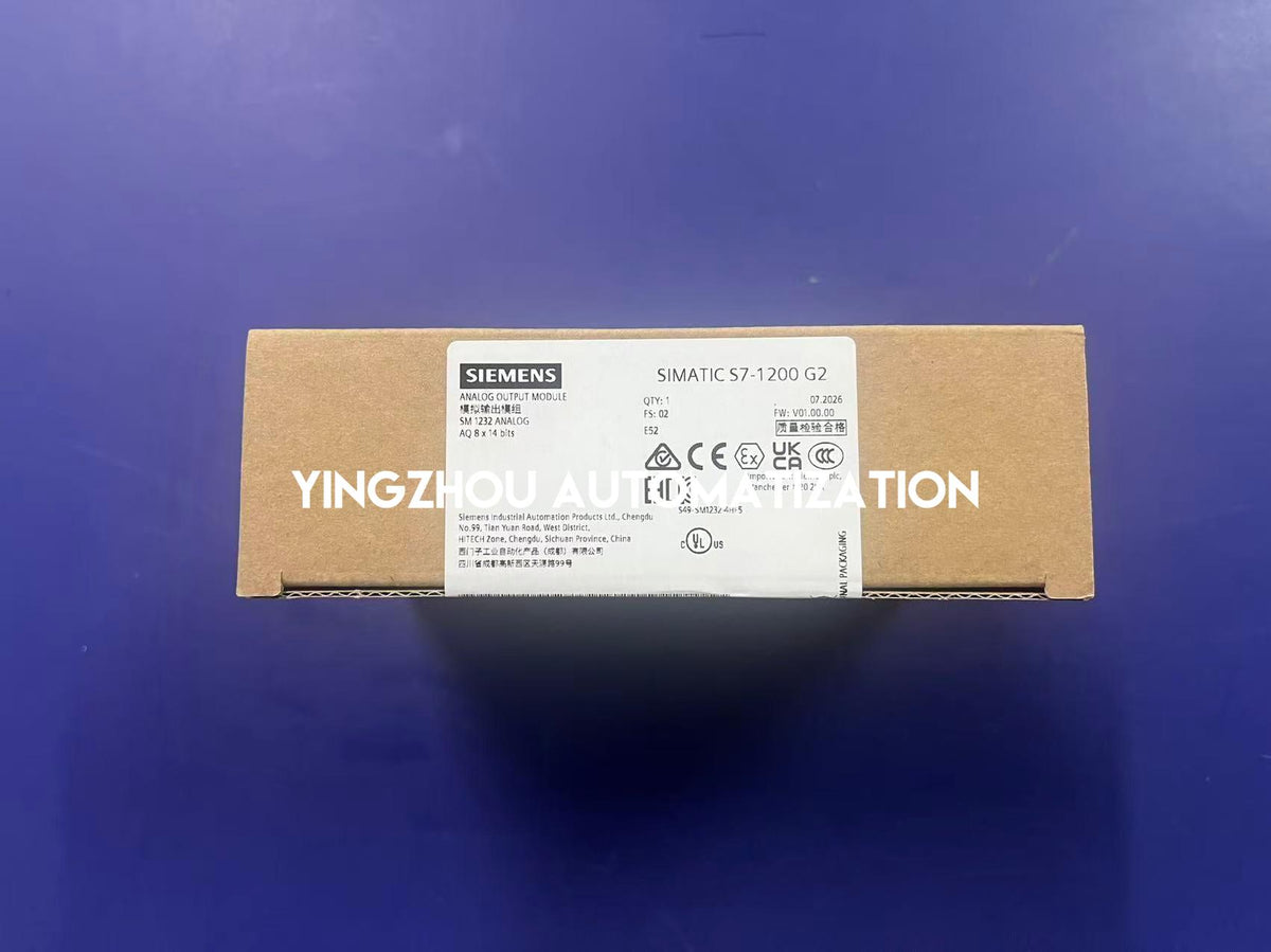 Siemens 6ES7232-4HF50-0XB0 SIMATIC S7-1200 G2 SM 1232 8-Channel 14-Bit Analog Output Module-YingZhou Automatization