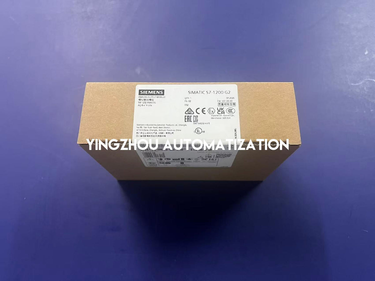 Siemens 6ES7232-4HF50-0XB0 SIMATIC S7-1200 G2 SM 1232 8-Channel 14-Bit Analog Output Module-YingZhou Automatization