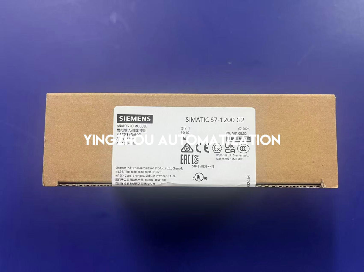 Siemens 6ES7233-4HF50-0XB0 SIMATIC S7-1200 G2 SM 1233 4AI/4AO 14-Bit Analog I/O Module-YingZhou Automatization