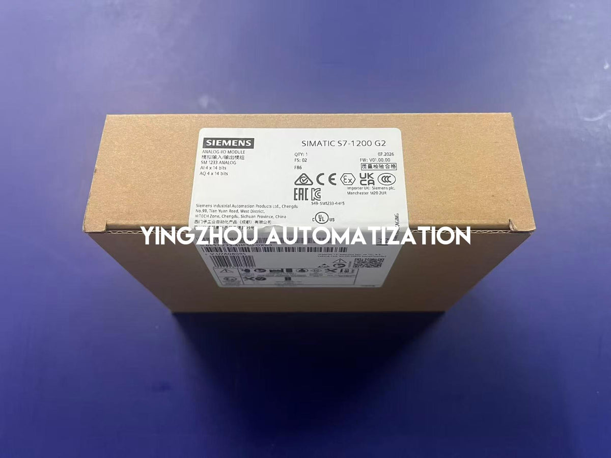 Siemens 6ES7233-4HF50-0XB0 SIMATIC S7-1200 G2 SM 1233 4AI/4AO 14-Bit Analog I/O Module-YingZhou Automatization