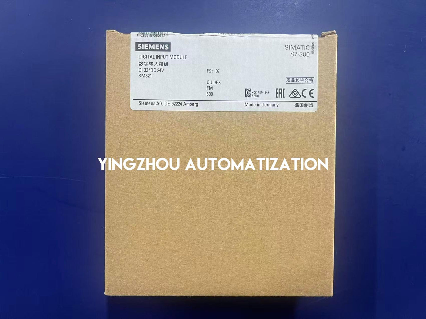 Siemens 6ES7321-1BL00-0AA0 Digital Input Module | SIMATIC S7-300 Series | SM 321 | 32 Inputs (24V DC) | Brand New Original-YingZhou Automatization