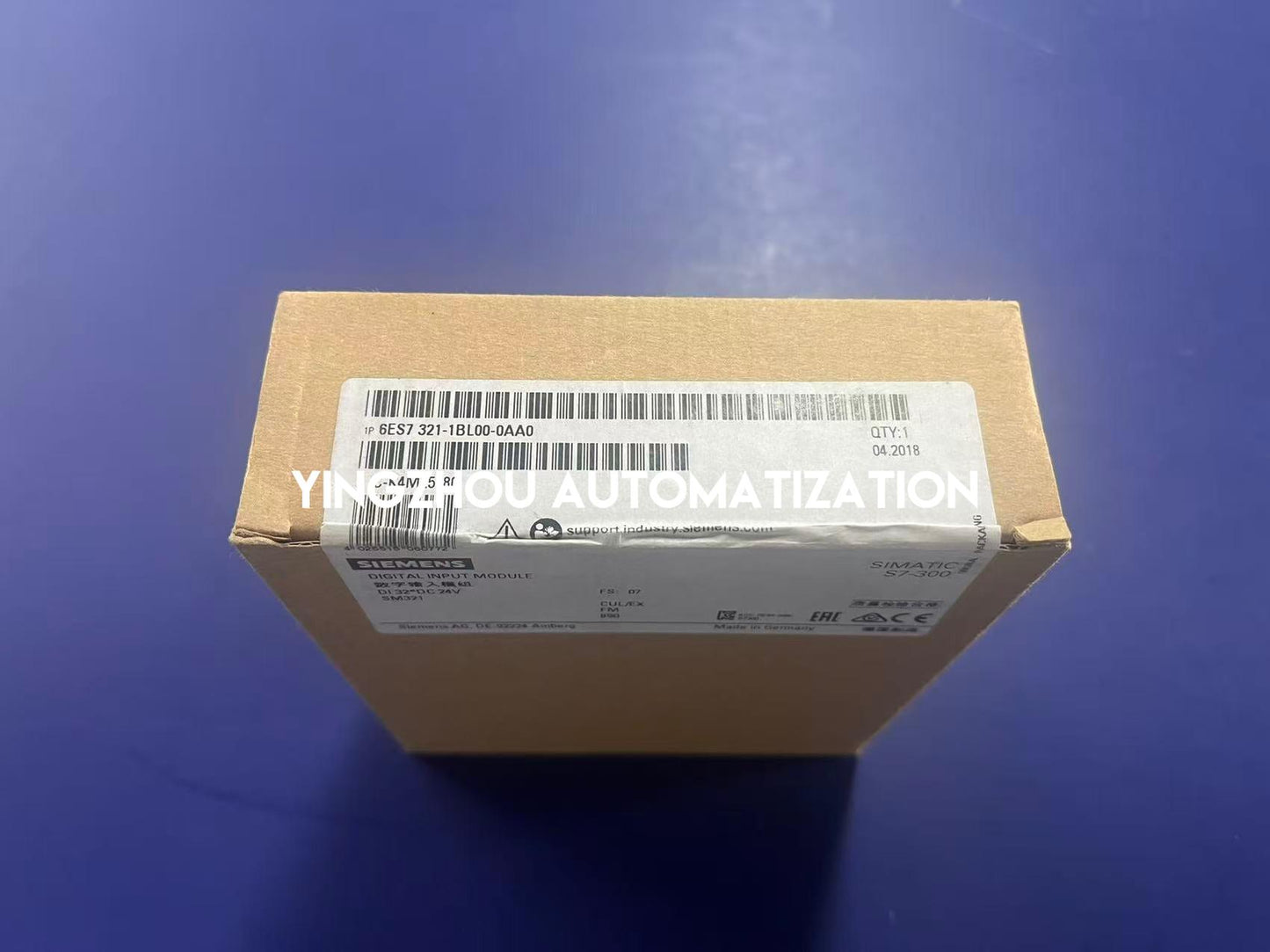 Siemens 6ES7321-1BL00-0AA0 Digital Input Module | SIMATIC S7-300 Series | SM 321 | 32 Inputs (24V DC) | Brand New Original-YingZhou Automatization