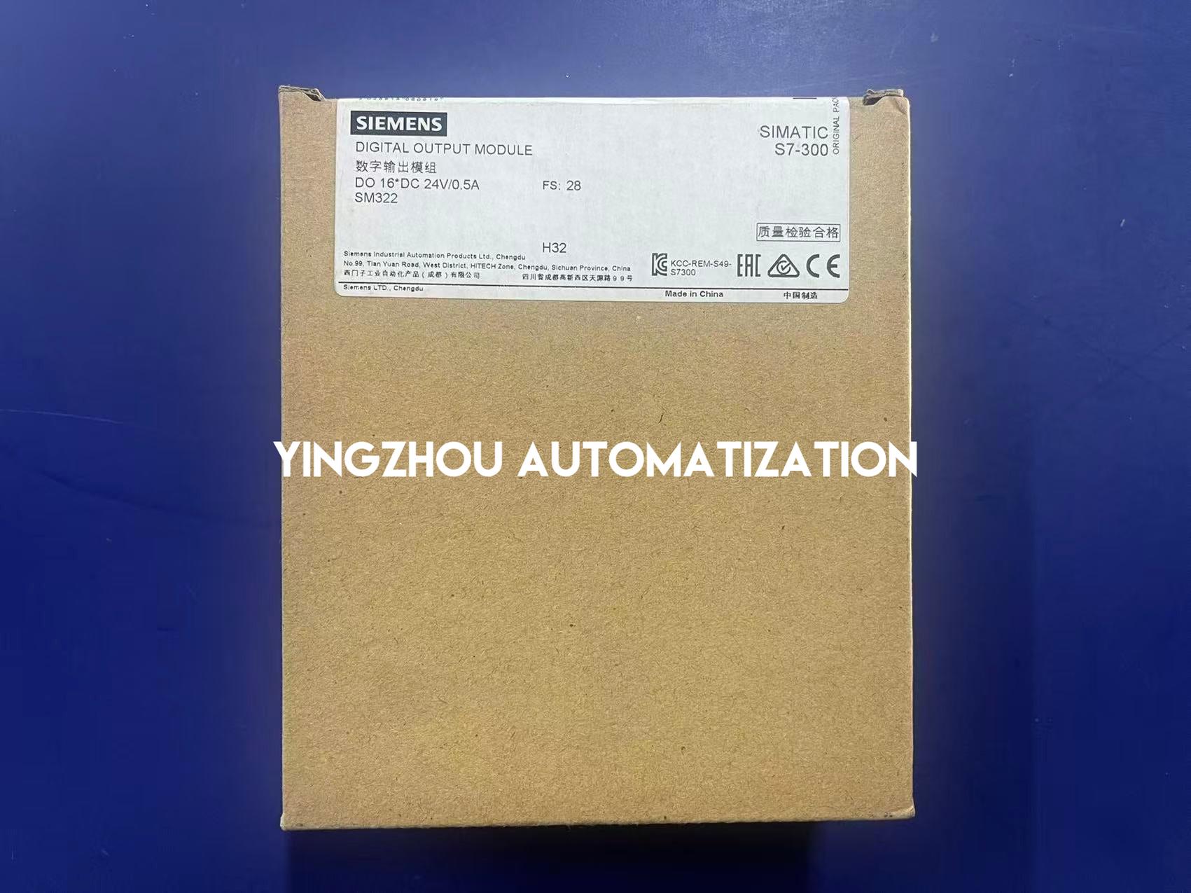 Siemens 6ES7322-1BH01-0AA0 Digital Output Module | SIMATIC S7-300 Series | SM 322 | 16 Outputs (24V DC 0.5A) | Brand New Original-YingZhou Automatization