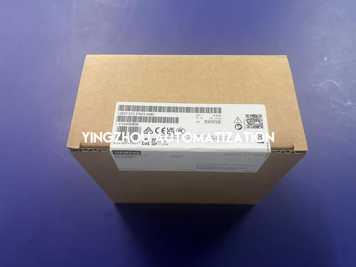 Siemens 6ES7515-2TN03-0AB0 SIMATIC S7-1500T CPU 1515T-2 PN 1.5MB/4.5MB PROFINET Technology CPU-YingZhou Automatization