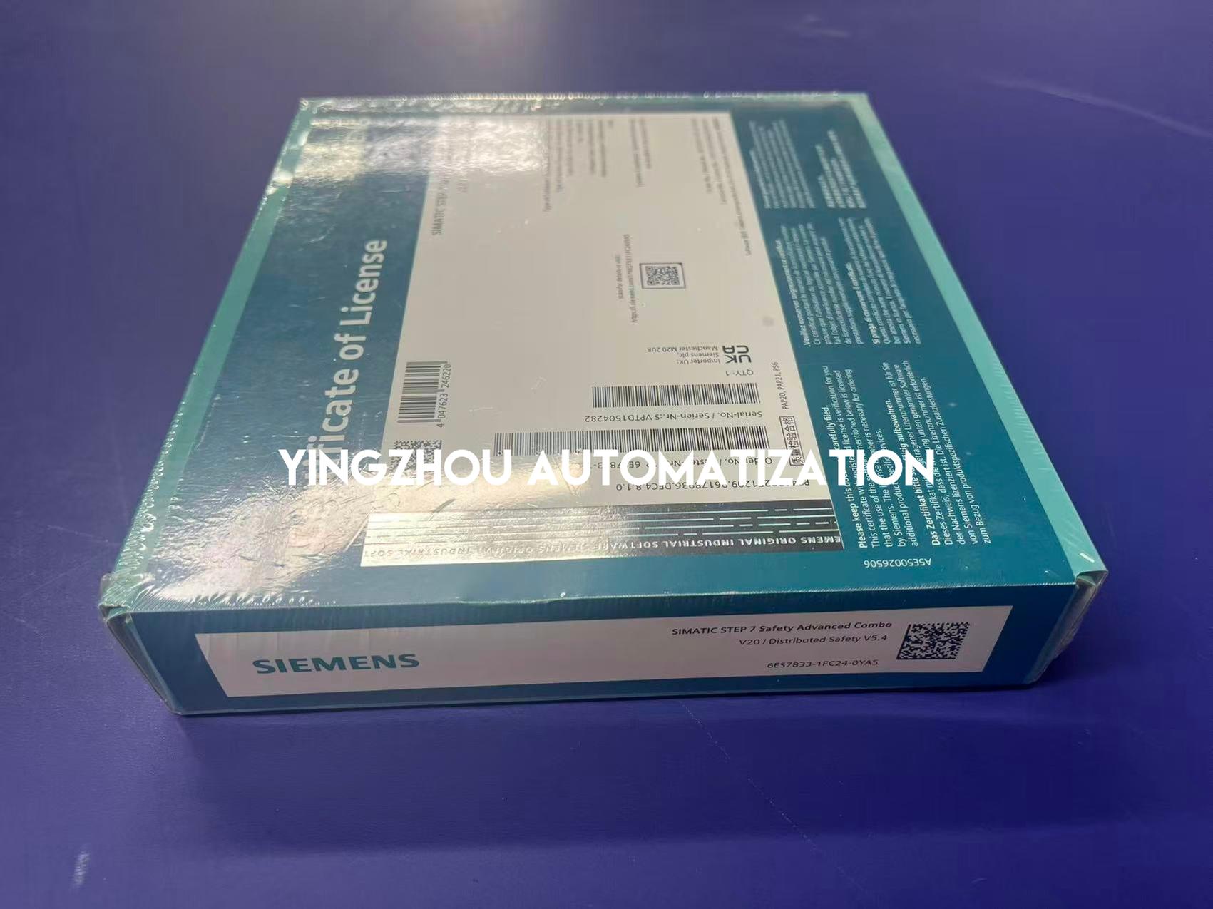 Siemens 6ES7833-1FC24-0YA5 SIMATIC S7 F-Systems Programming License | TIA Portal V17 | Safety Advanced-YingZhou Automatization